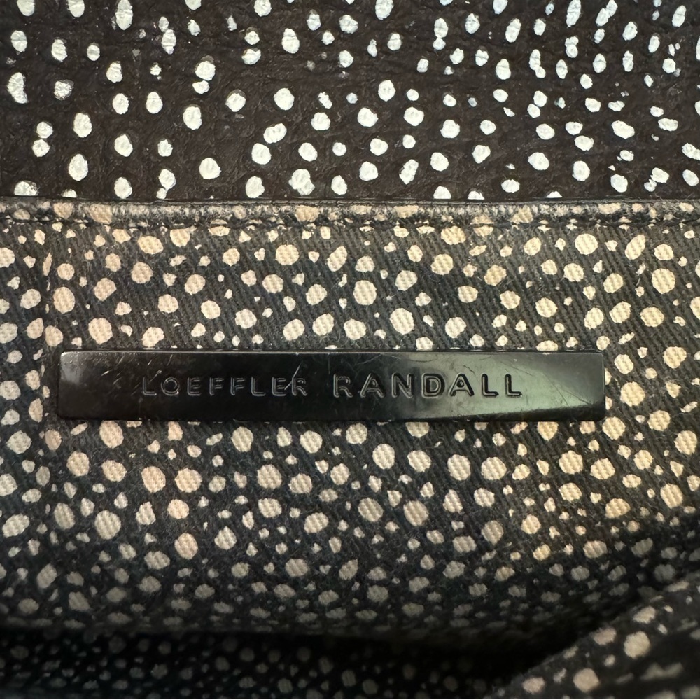 Loeffler Randall Black And White Ryder Chain Crossbody Bag, 8” X 6”, 49” Strap - Picture 7 of 13